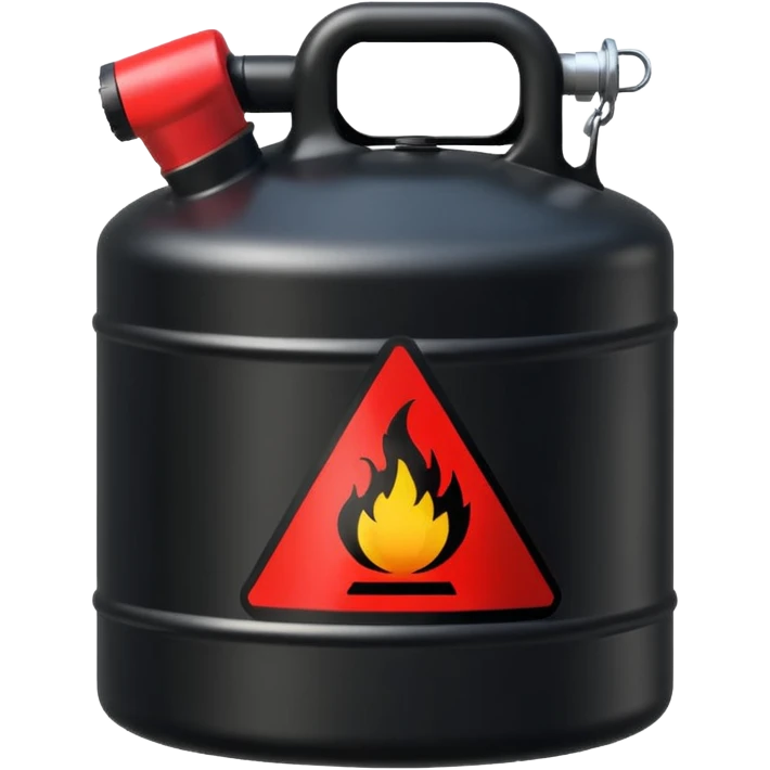 gasoline canister in black emoji