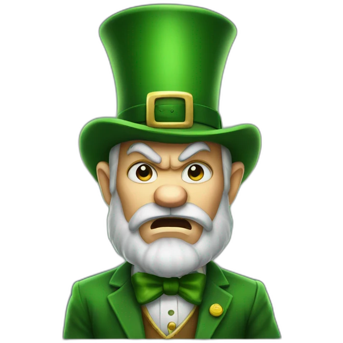 angry-leprechaun emoji