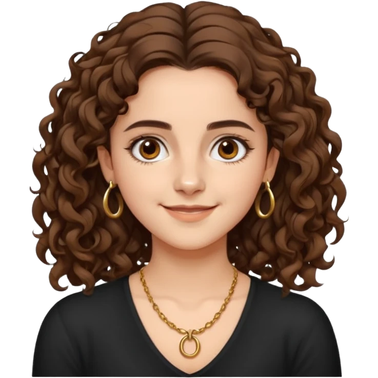 full body, very beautiful italian girl, dark brown eyes, looking like Emma Watson, with curly and big volume very bright brown hair, and a golden piercing ring in nose on left side, pullups

 emoji