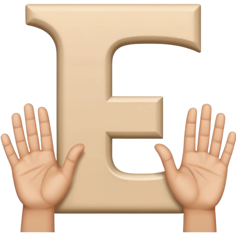 two hands side by side with each hand forming the letter L  emoji