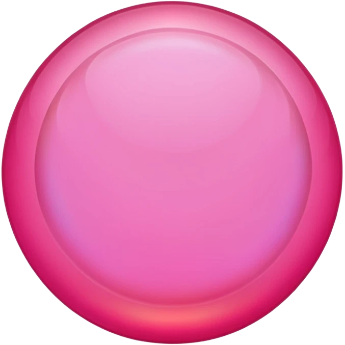 Hot pink round opal emoji