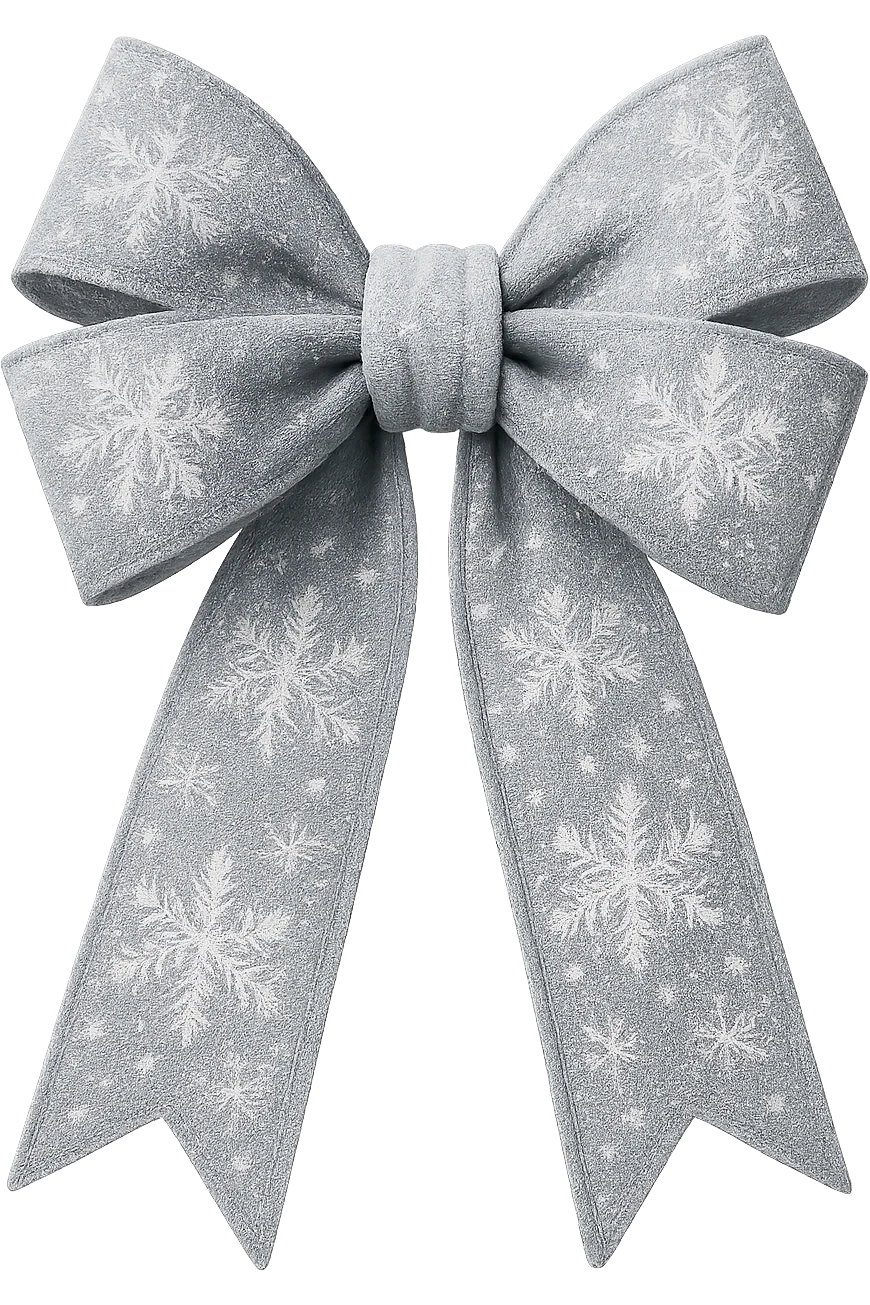 winter bow, remove background emoji