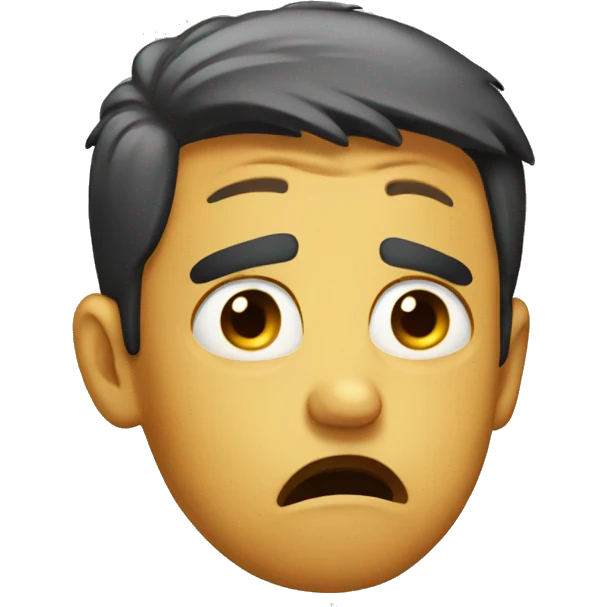sad shocked emoji
