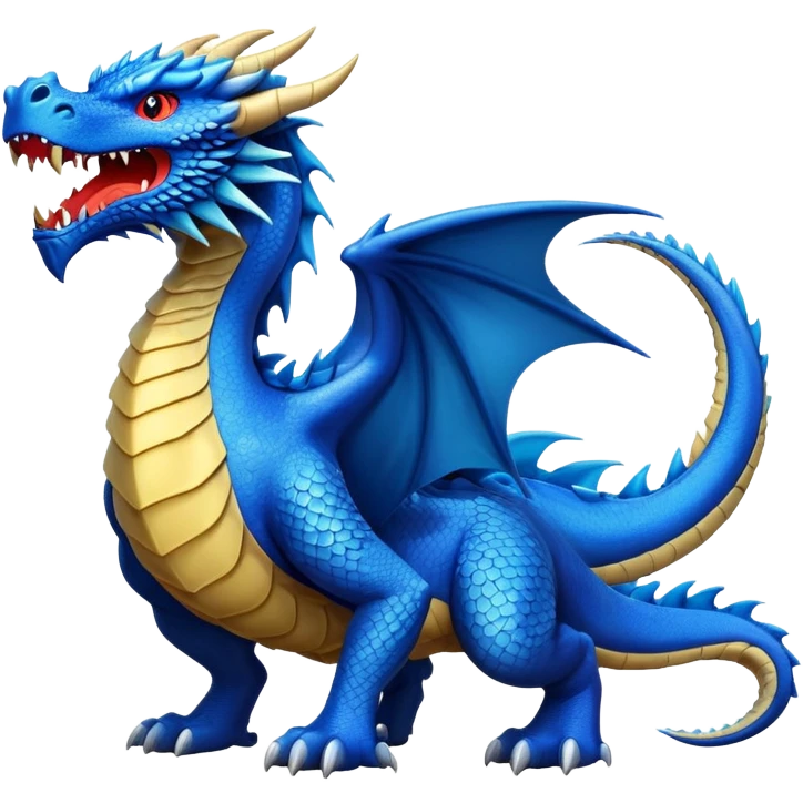 Blue dragon  emoji