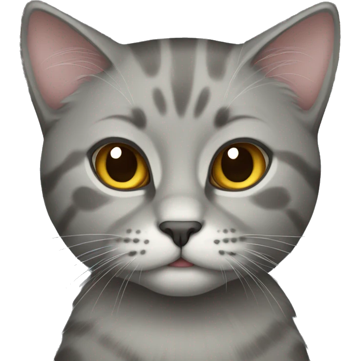 Scottish cat gray emoji