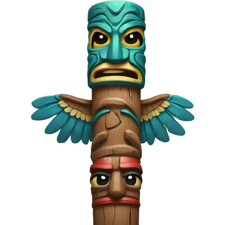 PNW totem pole emoji