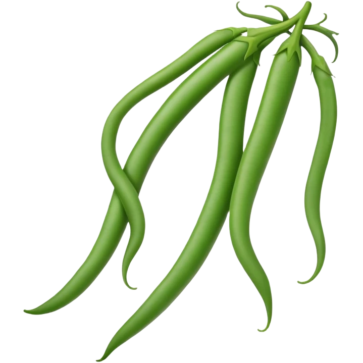 Green bean with legs emoji