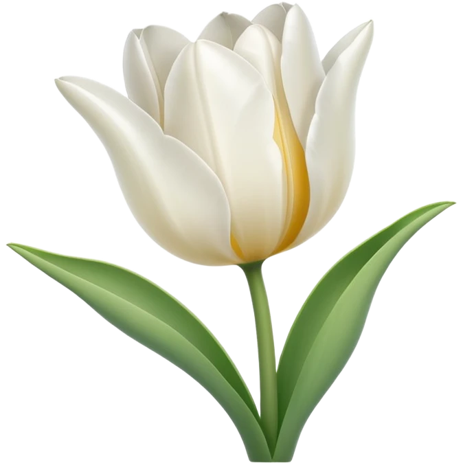 White tulip emoji