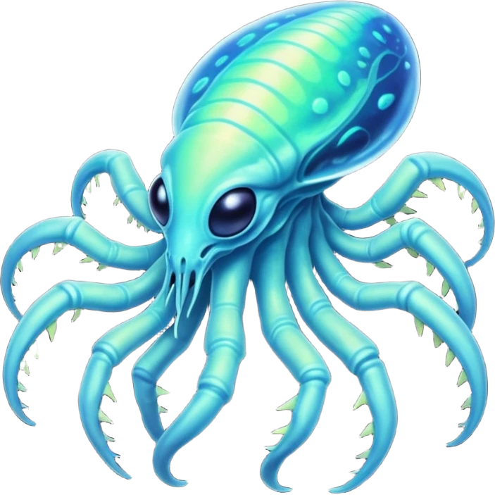 weird alien creature, animal-like emoji