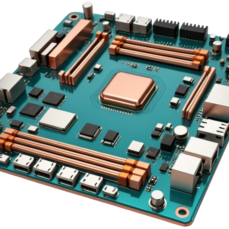 motherboard 3D oblique view emoji