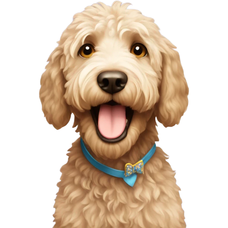 Labradoodle happy birthday  emoji