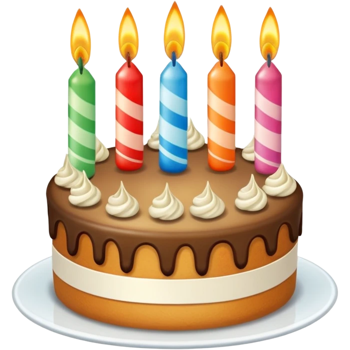 Torta di compleanno con sopra candeline con scritto 50 e poi scritta buon compleanno emoji