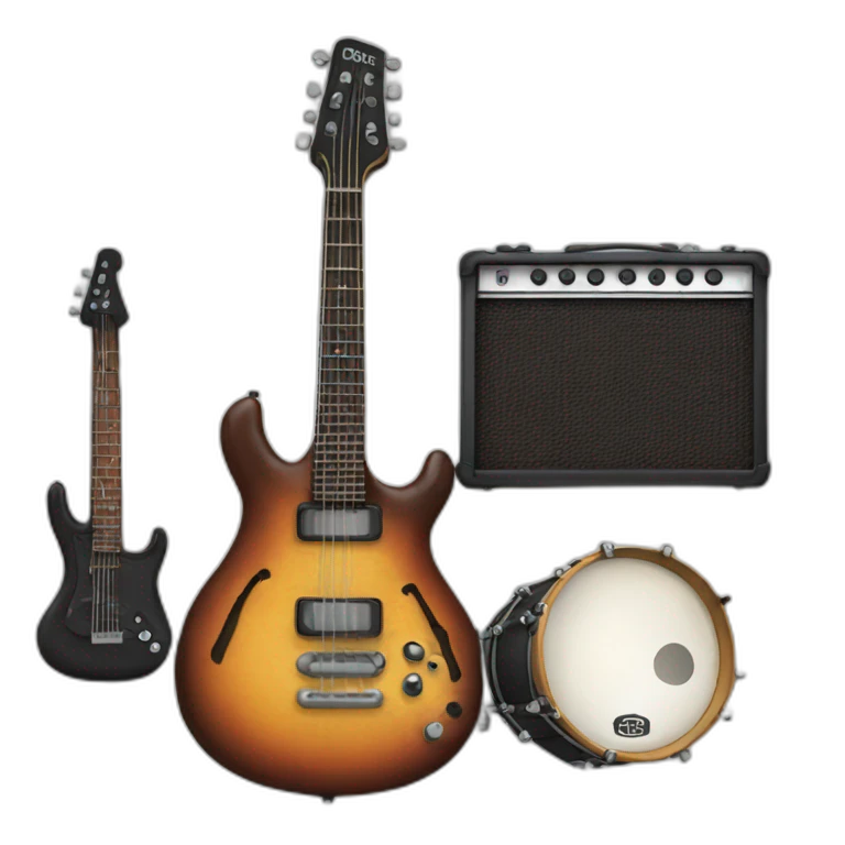 Instrumentos de rock emoji