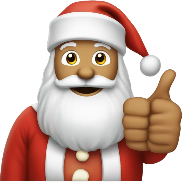 Santa with thumbs up emoji