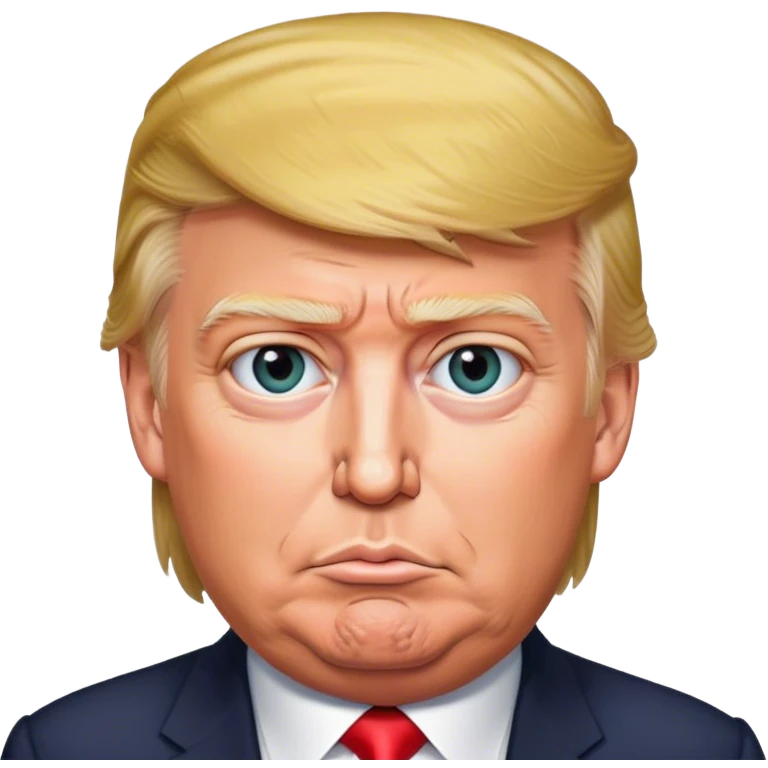 The photorealistic Trump emoji