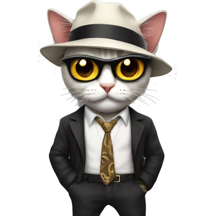 Gangster cats  emoji
