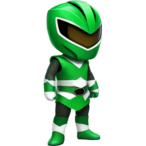 Green data power ranger emoji