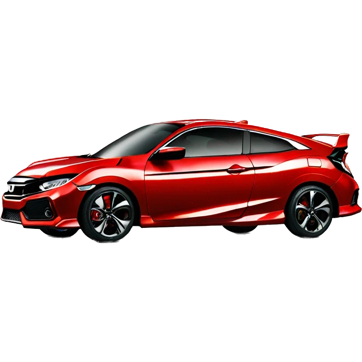 Red 9th generation Honda civic si coupe emoji