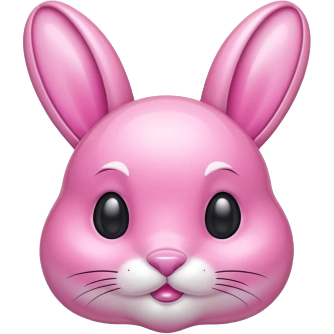 crystal bunny pink emoji
