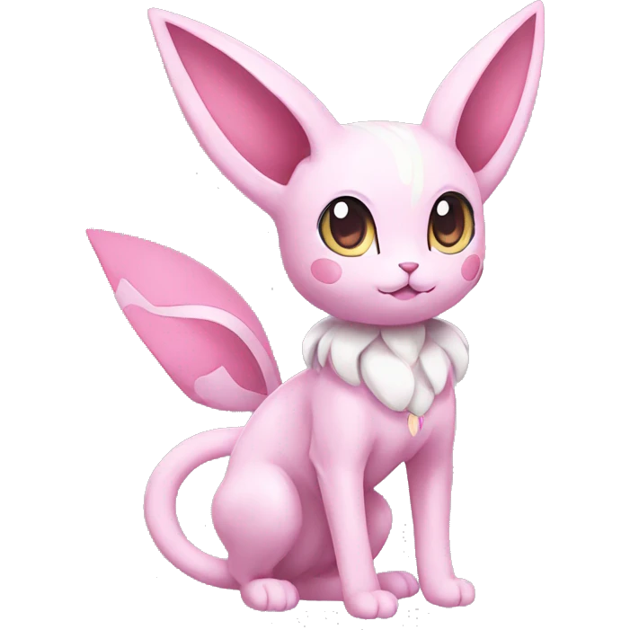 Kawaii Sylveon-Mew-Espeon-Pokémon full body emoji