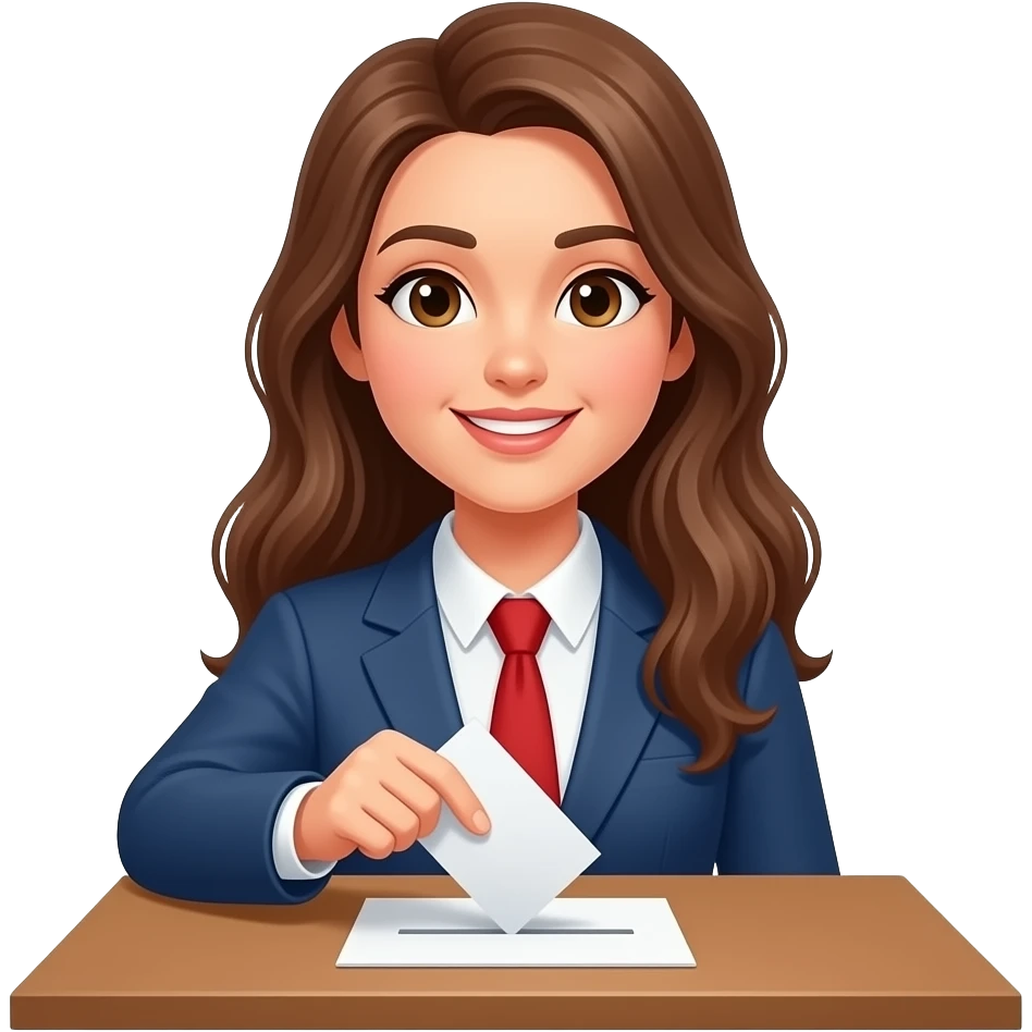 chica votando leyes primera vez emoji