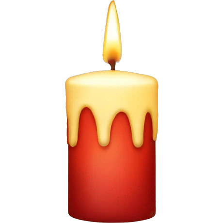 Christmas candle emoji