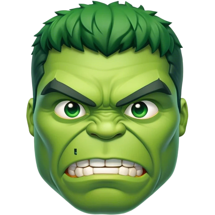hulk with glas emoji