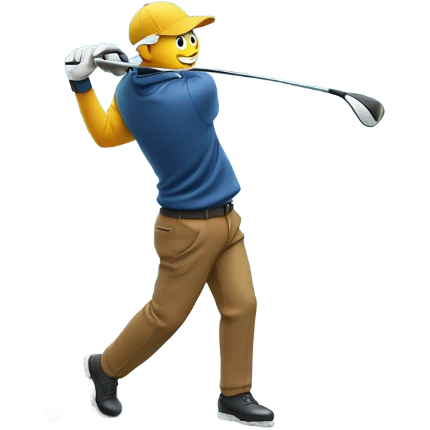 Golfing on ice emoji