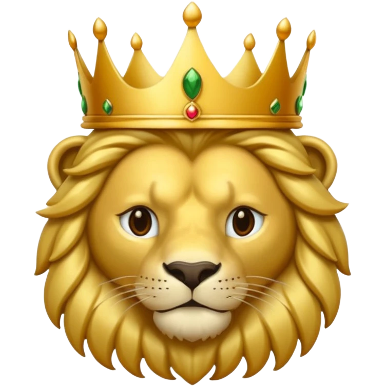 León con corona emoji