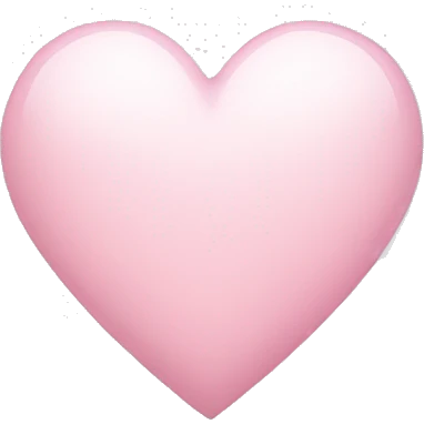 white heart with light pink emoji