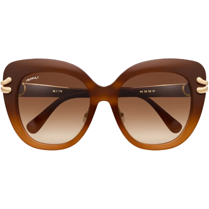 Brown Miumiu Sunglasses emoji