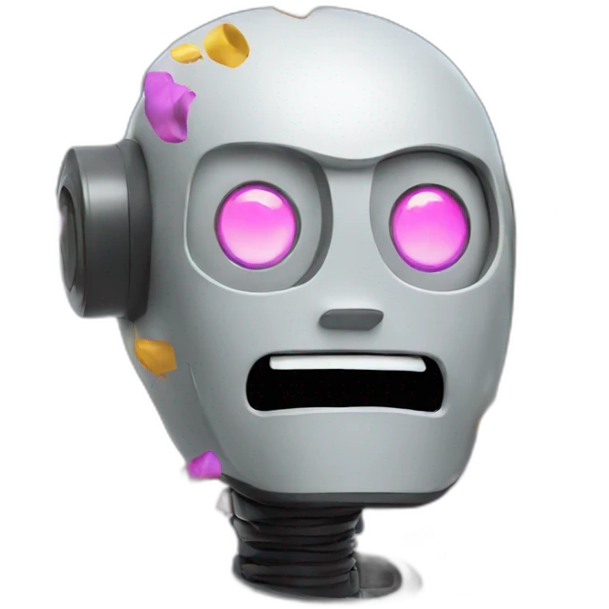 robot confetti emoji