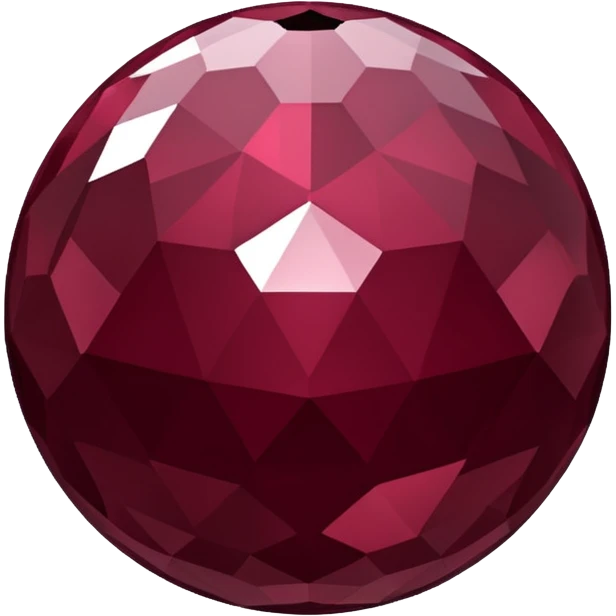 burgundy disco ball emoji