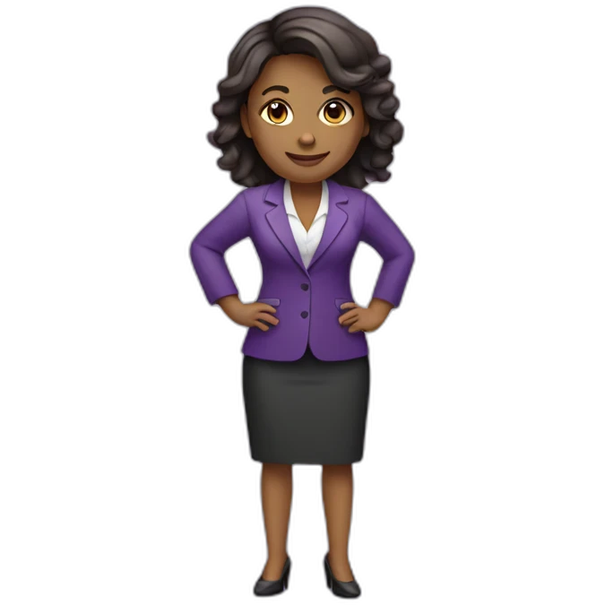 business woman purple icon emoji