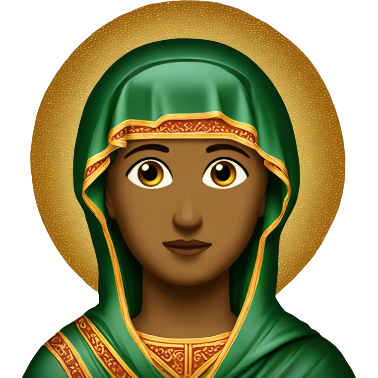 Orthodox Icon byzantin Theotokos emoji