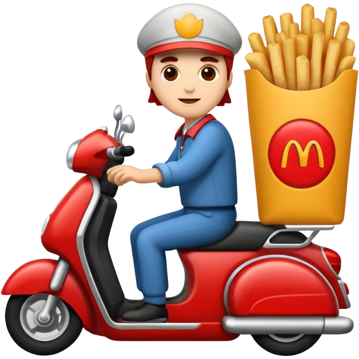 
Free fast food Delivery emoji