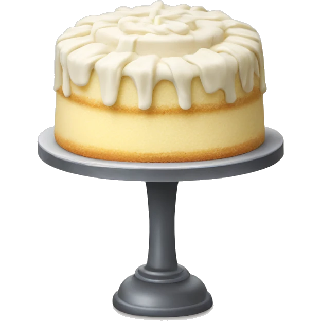 vanilla cake with vanilla topping emoji