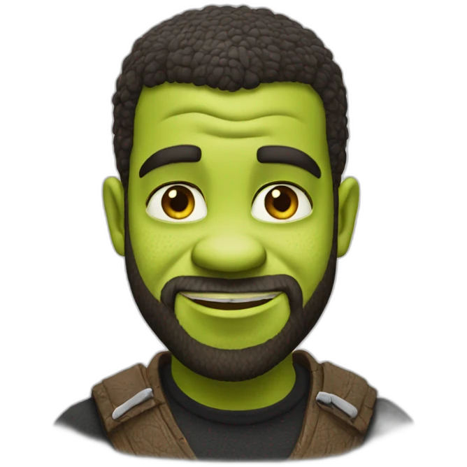 Drake styled Shrek says no emoji