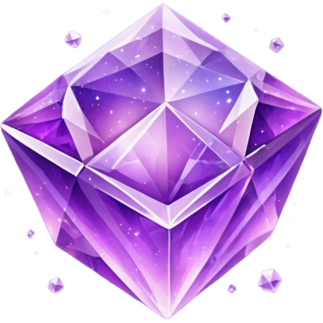 Small Amethyst Nebula Galaxy Crystal emoji