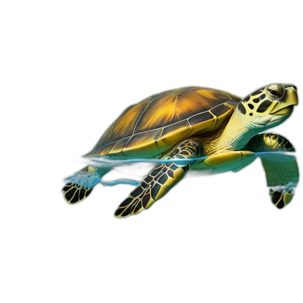 Tortue dans l' eau emoji