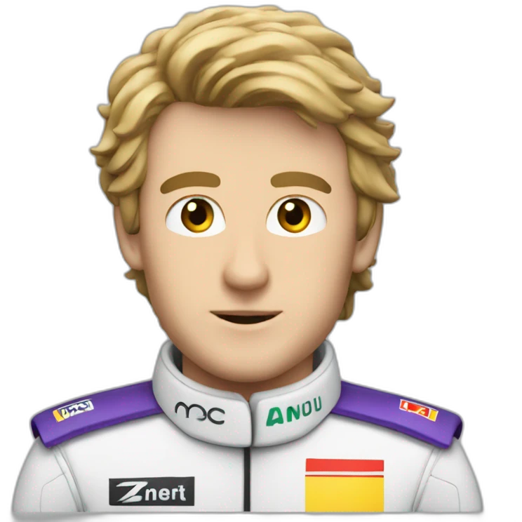 Max verstapen qui conduis une f1 emoji