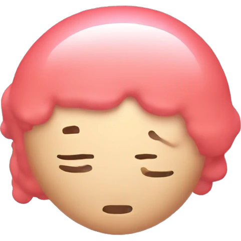  an amorphous blob having a head massage emoji