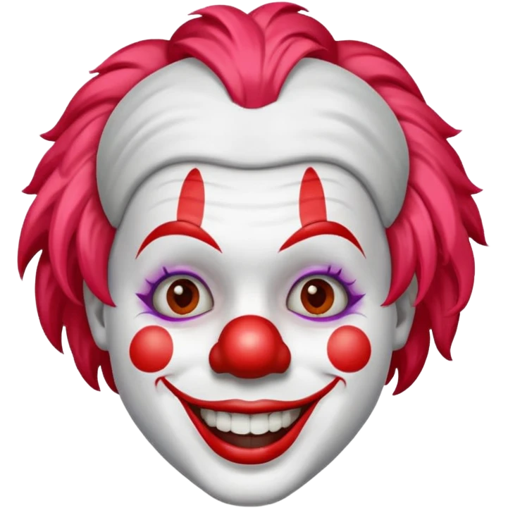 Clown WITH WHITE STROKE emoji