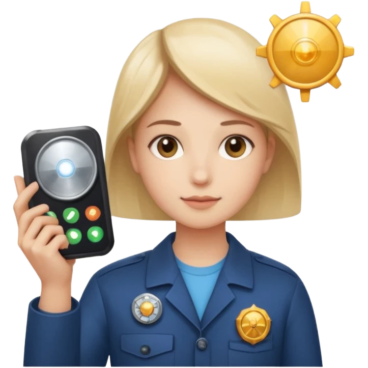 Calm face with relaxed eyes holding a small radar or spotlight, catching just a few key AI icons (chip, spark, or “AI” badge), to show you only get the updates that matter, without overwhelm. emoji