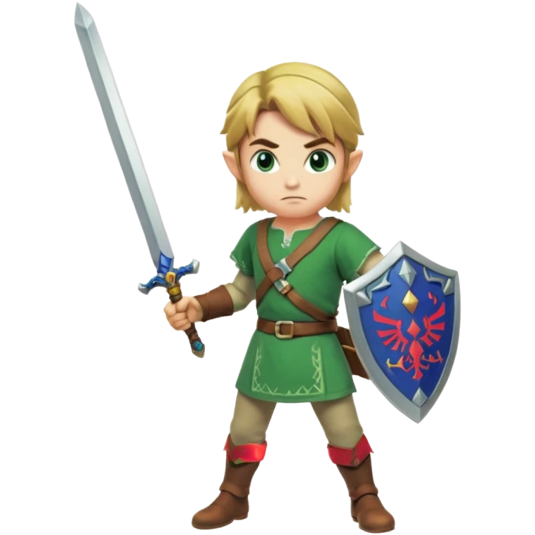 nintendo Link with his sword emoji