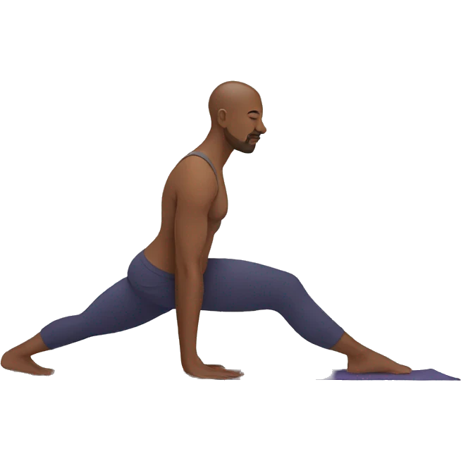 man doing yoga emoji
