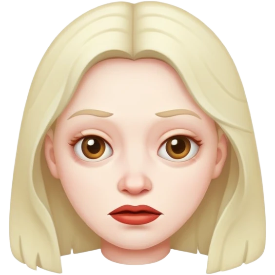 Ugly, gross looking woman emoji