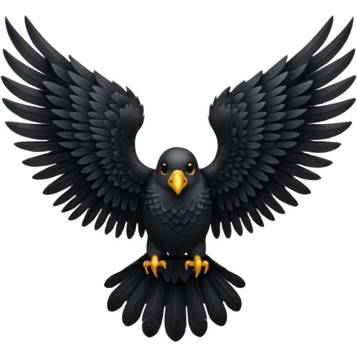Black wings emoji