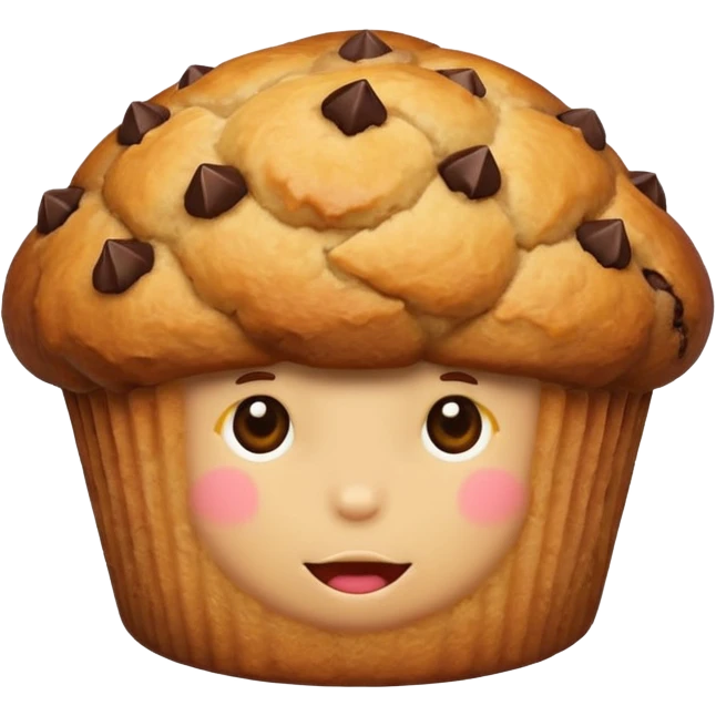 muffin without face emoji emoji