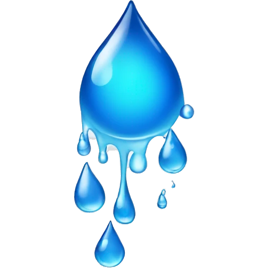 Water droplets dripping  emoji